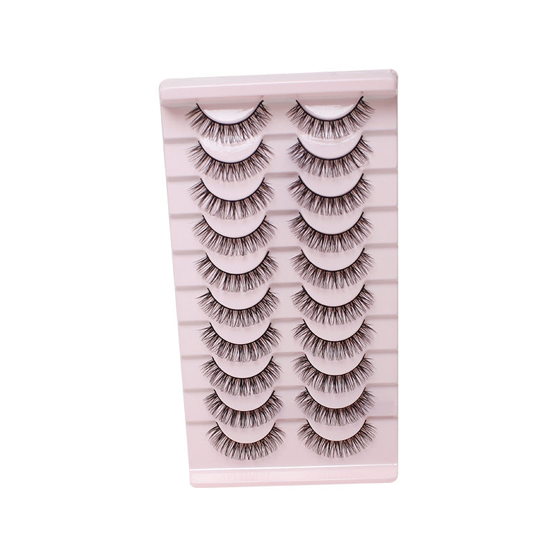 DINGSEN false eyelashes factory cross-border stable supply 10 pairs of DD holiday eyelashes Russian curling set