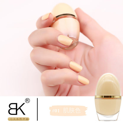 bk cute internet celebrity small easter egg 35 colors whitening 7 days water-based nail polish no baking long-lasting can not be peeled off wholesale 