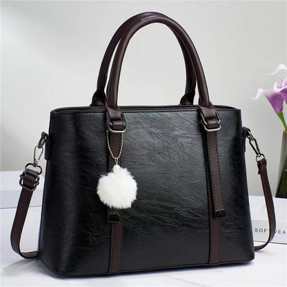 2024 autumn and winter women's bags new European and American retro large-capacity handbags trendy fashion one-shoulder messenger mother's bag 