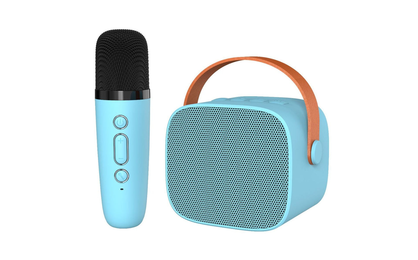 P2 dual-microphone wireless Bluetooth speaker with microphone karaoke integrated audio home portable outdoor singing wholesale