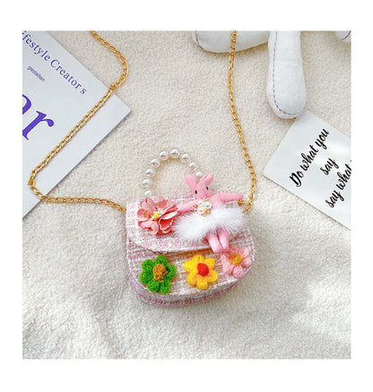 Girls Crossbody Bag Small Bag New Fashion Little Girl Decorative Bag Autumn and Winter Baby Coin Purse Cute Handbag 