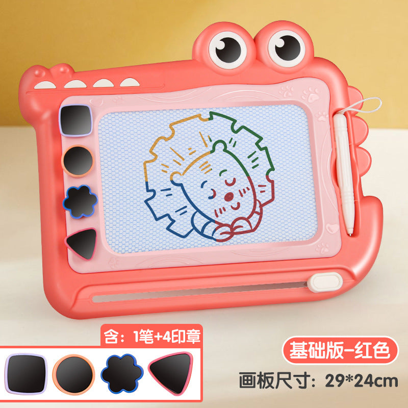 Little crocodile color magnetic drawing board handwriting board cross-border wholesale kindergarten baby magnetic writing board toys