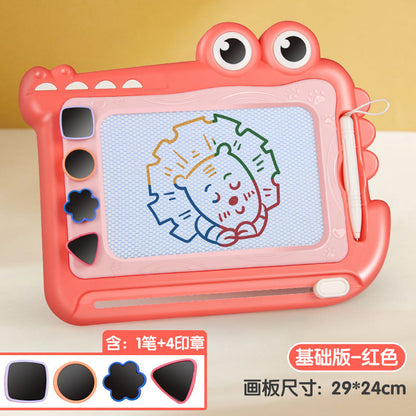 Little crocodile color magnetic drawing board handwriting board cross-border wholesale kindergarten baby magnetic writing board toys