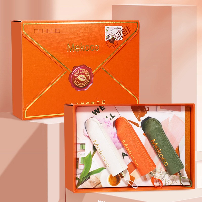 Mekoco gift makeup envelope lipstick set lipstick set 520 gift Valentine's Day gift Goddess Day