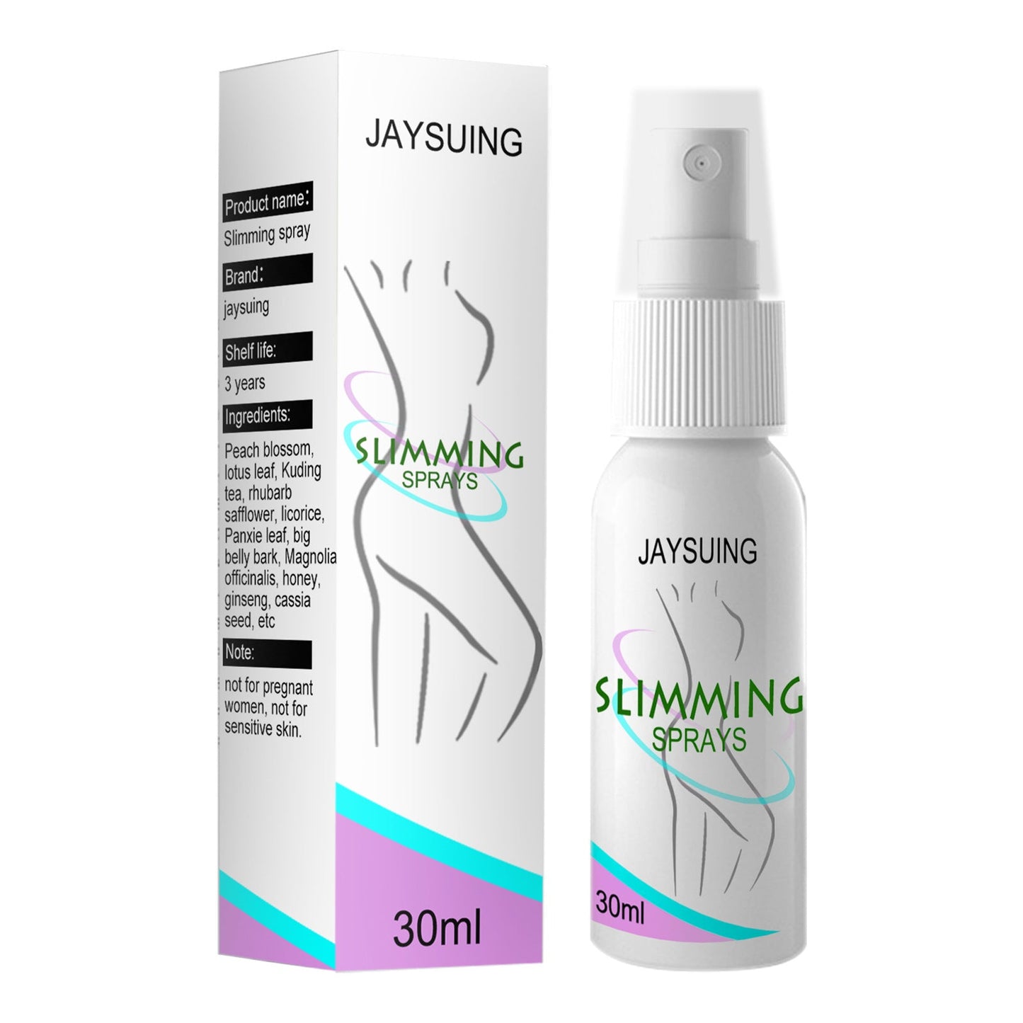 Jaysuing body shaping spray firming belly tummy tummy big belly shaping body firming skin shaping spray 