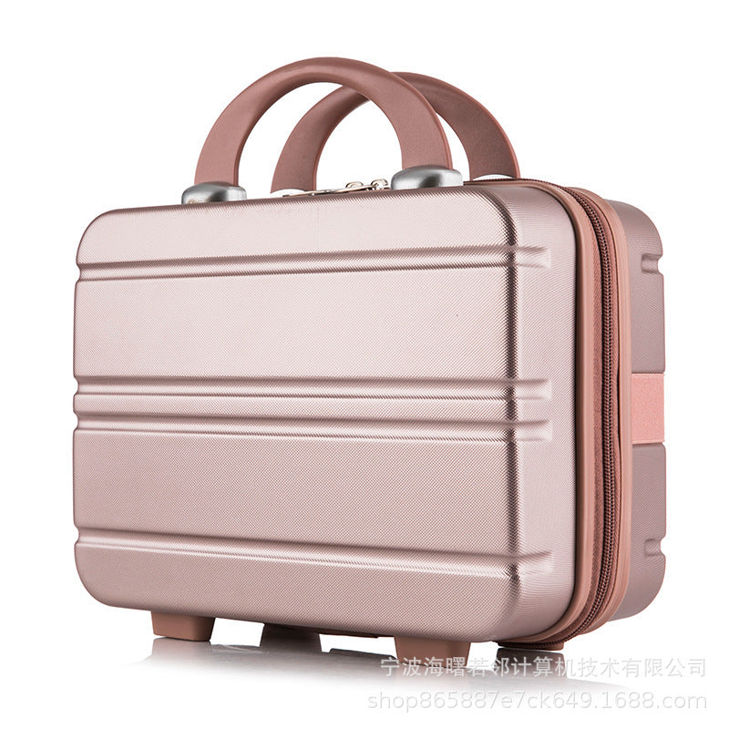 2024 new mother and child box large capacity cosmetic box female small travel suitcase storage bag 14 inch mini suitcase 