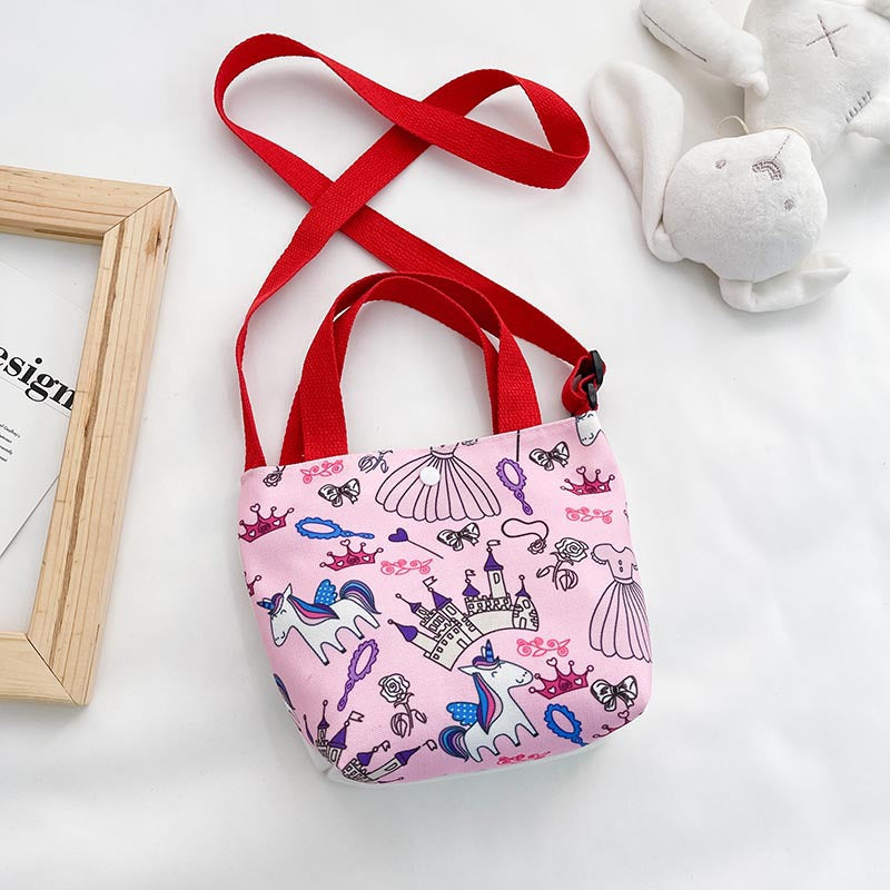 Cartoon Stella Lou children's bag anime cute net red canvas handbag Korean version casual children's messenger bag wholesale