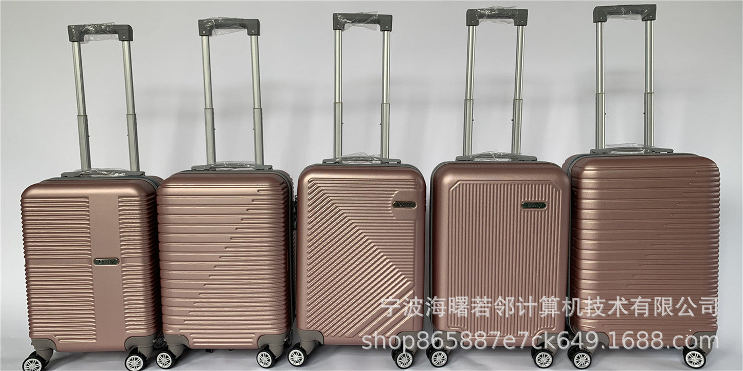 2024 new small 5-piece set Brazil-exclusive ABS PP semi-finished trolley suitcase travel 