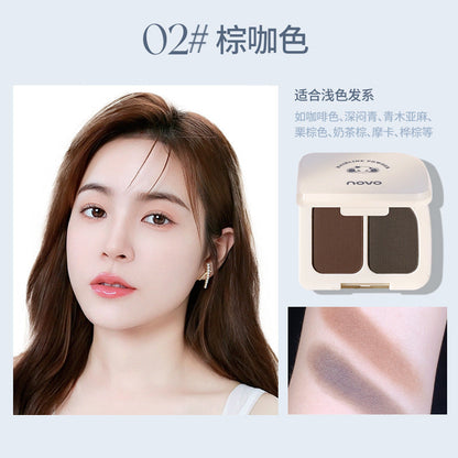 NOVO soft mist full hairline powder natural contour filling hair repair modification cover high forehead super natural cover