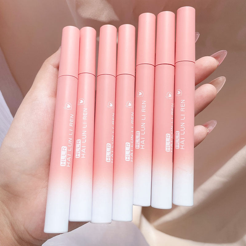 Helen Beauty powder tube lip glaze velvet matte moisturizing lip mud cosmetics non-stick cup lipstick students popular wholesale 