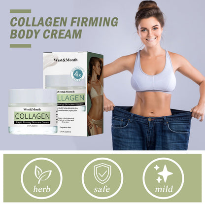 West&amp;Month Collagen Slimming Cream Tightens Belly Fat Body Shaping Massage Slimming Cream 