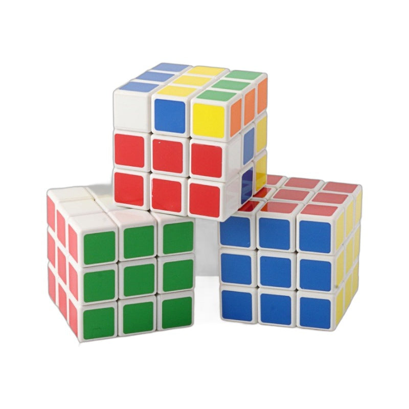 Nostalgic toys three-order magic cube color 5.7CM smooth speed twist send cheats game puzzle toys wholesale 