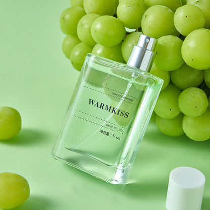 WARMKISS popular flower and fruit fragrance for women, long-lasting light strawberry and green grape fragrance for students 