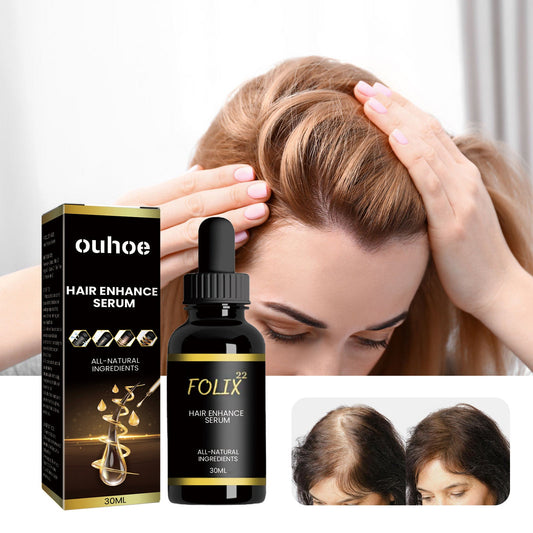 OUHOE hair care essential oil nourishes hair roots, strengthens hair, repairs damaged, dry and frizzy hair 