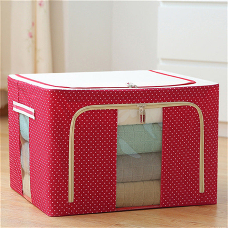 Clothes Storage Box Box Basket Artifact Household Fabric Folding Wardrobe Toy Organizing Bag Dormitory Storage Box 