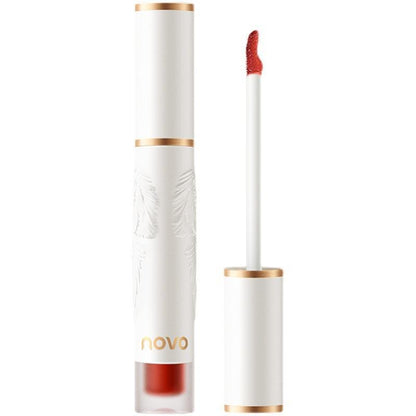 Novo water mist lip glaze ជាប់បានយូរ មិនងាយរលុបពណ៍ និងមិនប្រេះ សម្រាប់និស្សិត  មានលក់ដុំ