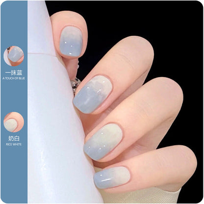 Water-based nail polish, no baking, tearable, transparent, peelable, quick-drying polish set, popular nail polish base oil 