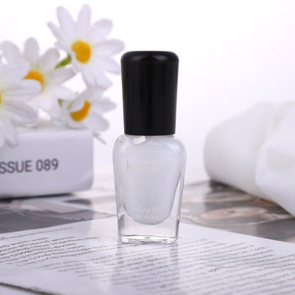 New water-based nail polish, no baking, long-lasting, students can tear it off, quick-drying, nude color, transparent, no odor, nail polish, spring and summer