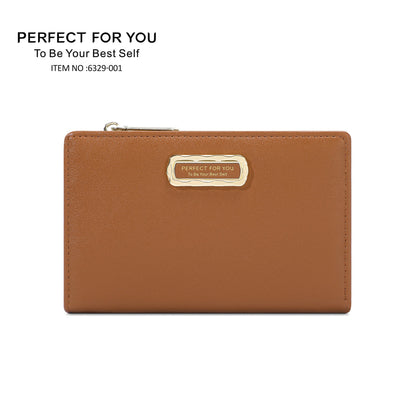 Perfect For You ladies wallet Korean version multifunctional solid color pu long cross-border clutch wallet 