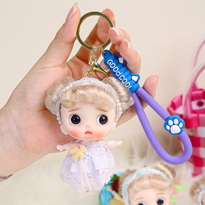 Yade Barbie doll 10 cm key chain bag pendant girl birthday gift doll trendy play doll batch