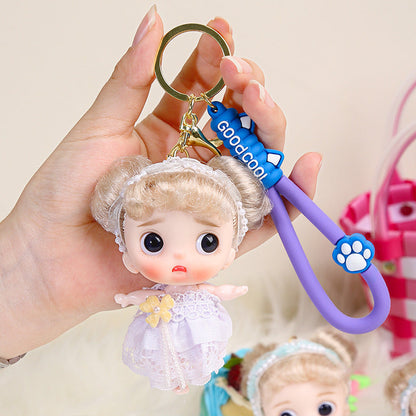 Yade Barbie doll 10 cm key chain bag pendant girl birthday gift doll trendy play doll batch