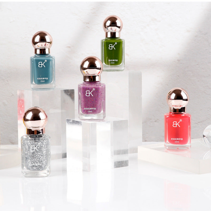 BK new color oily nail polish quick-drying odor-free nail polish net red non-peelable non-baking long-lasting nail polish