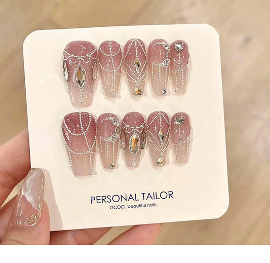 Internet celebrity same style nail accessories small steel beads wear nail material package nail drill decorative accessories small accessories wholesale