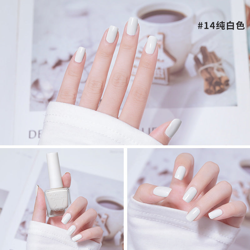 Nail polish wholesale no odor ice transparent nude nail salon dedicated oily non-peelable foot nail polish no baking long-lasting