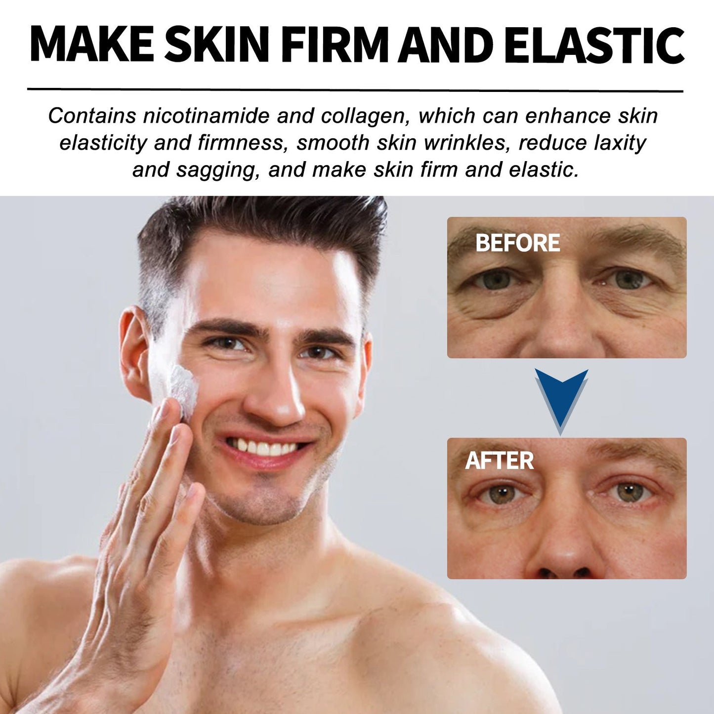 East Moon Men's Collagen Anti-Wrinkle Cream Lightens Fine Lines Firms Skin Anti-Aging Moisturizing Cream 