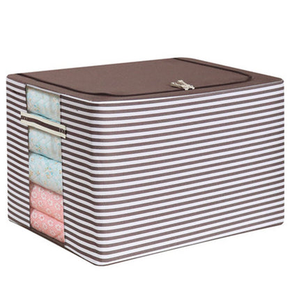 Clothes Storage Box Box Basket Artifact Household Fabric Folding Wardrobe Toy Organizing Bag Dormitory Storage Box 