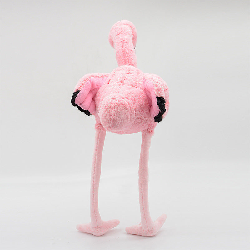 Cute flamingo plush toys wholesale in stock simulation bird-shaped doll children's birthday gift cute toys