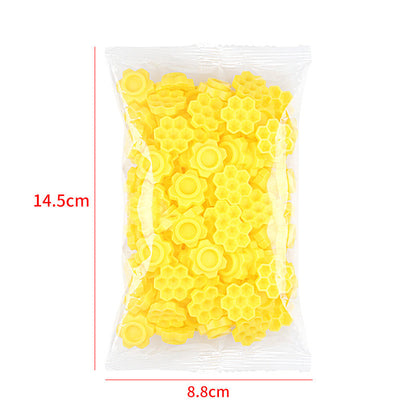 Wholesale grafting eyelash glue cup yellow glue drip hexagonal honeycomb cup beauty salon eyelash tools