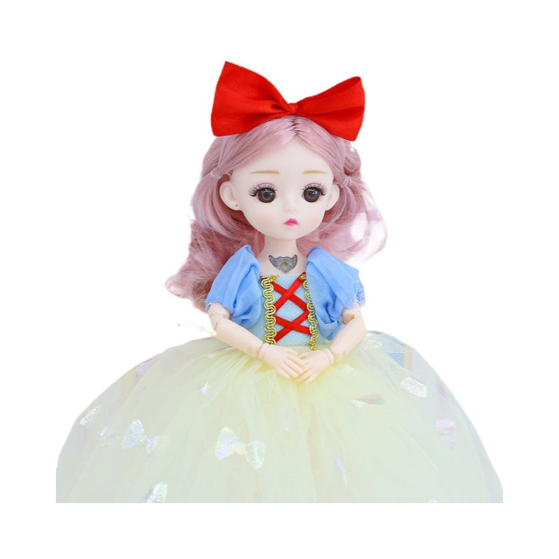 តុក្កតាតន្ត្រី Snow White 32cm ថ្មី Yad Barbie Doll Girls Birthday Gift Toy Children