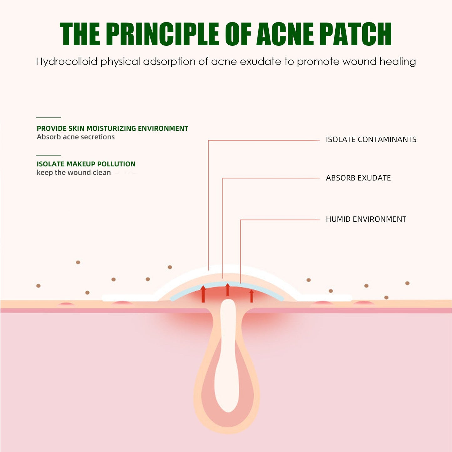 West&amp;Month Liquid Absorbent Acne Patch Invisible Makeup ជួសជុលស្បែកសិប្បនិម្មិត ប្រេងសំខាន់ៗ ក្រែមការពារមិនជ្រាបទឹក 