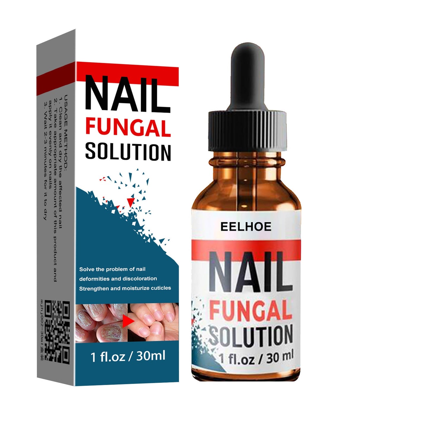 EELHOE Nail Repair Liquid Hand and Foot Onychomycosis Care Repair Onychomycosis Liquid Thickening soft Nails 