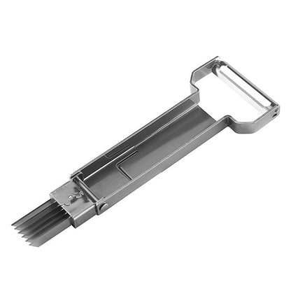 Multifunctional onion peeler household stainless steel planer melon planer kitchen gadget peeler onion shredder