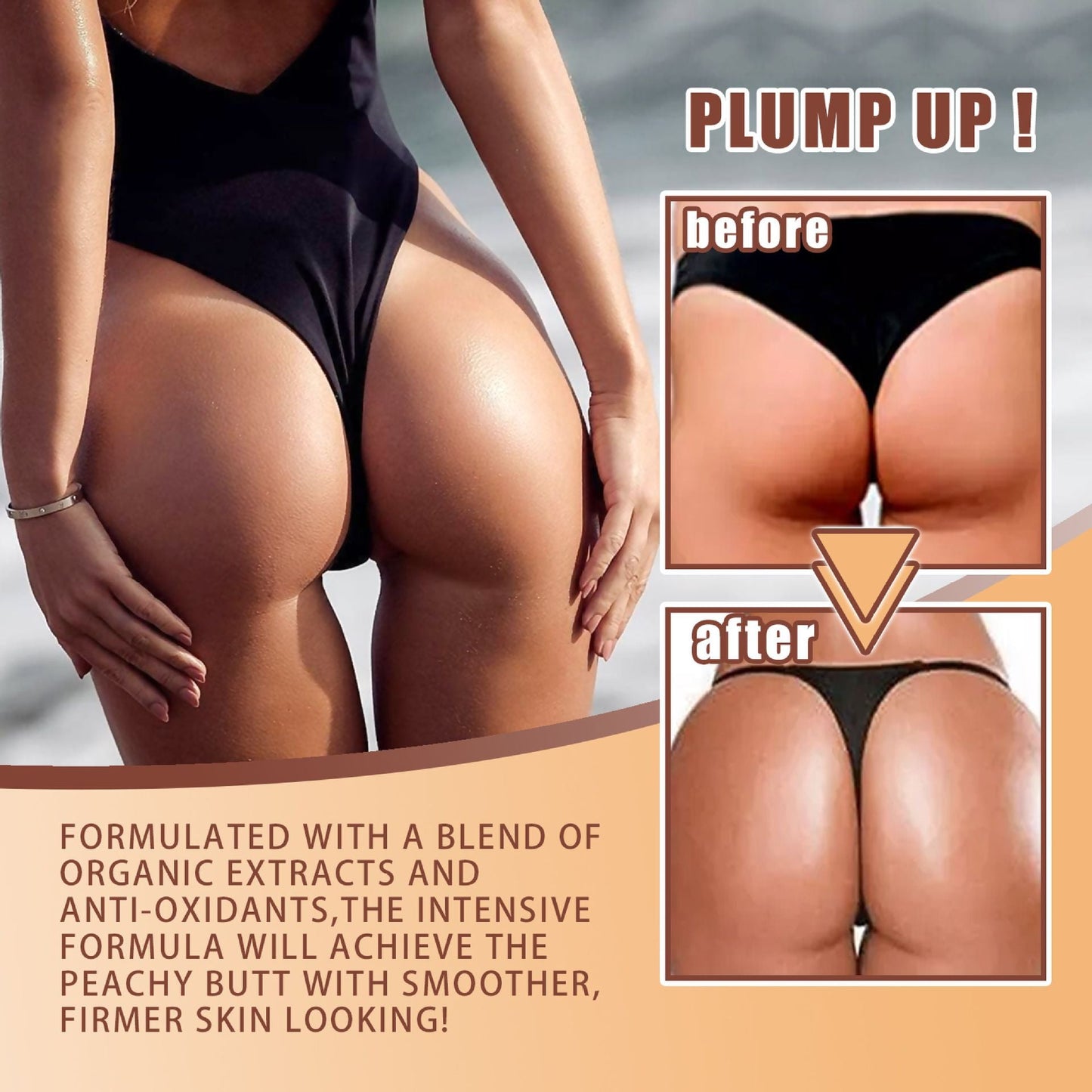 South Moon hip lift patch lifts the buttocks to show the buttocks curve, shaping, firming, plump and peach buttocks 