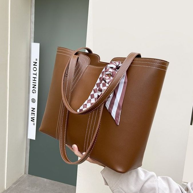 Cross-border casual simple bag women 2024 autumn and winter new trend large handbag shoulder bag large capacity tote bag 