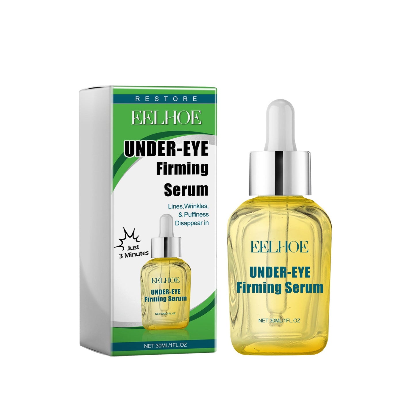 EELHOE Eye Firming Essence reduces dark circles, smoothes fine lines, moisturizes, and tightens the skin around the eyes 