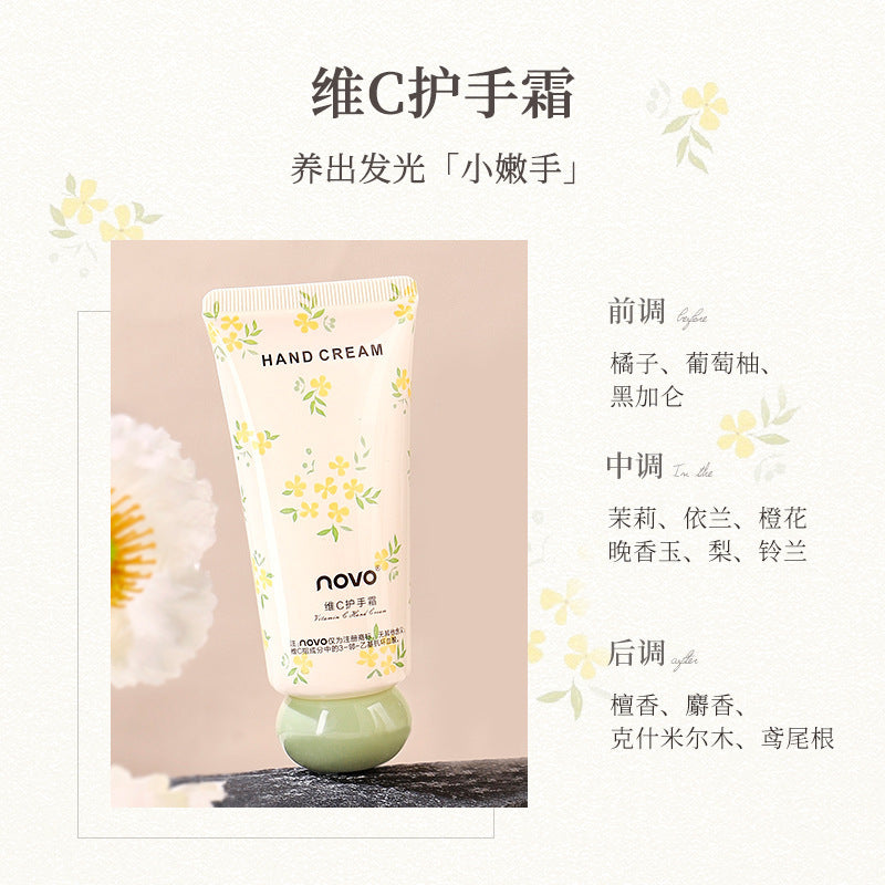 NOVO Blue Copper Peptide Hand Cream Small 60g Moisturizing Hydrating Moisturizing Anti-drying and cracking Lighten hand lines Long-lasting fragrance 