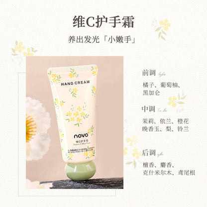 NOVO Blue Copper Peptide Hand Cream Small 60g Moisturizing Hydrating Moisturizing Anti-drying and cracking Lighten hand lines Long-lasting fragrance 