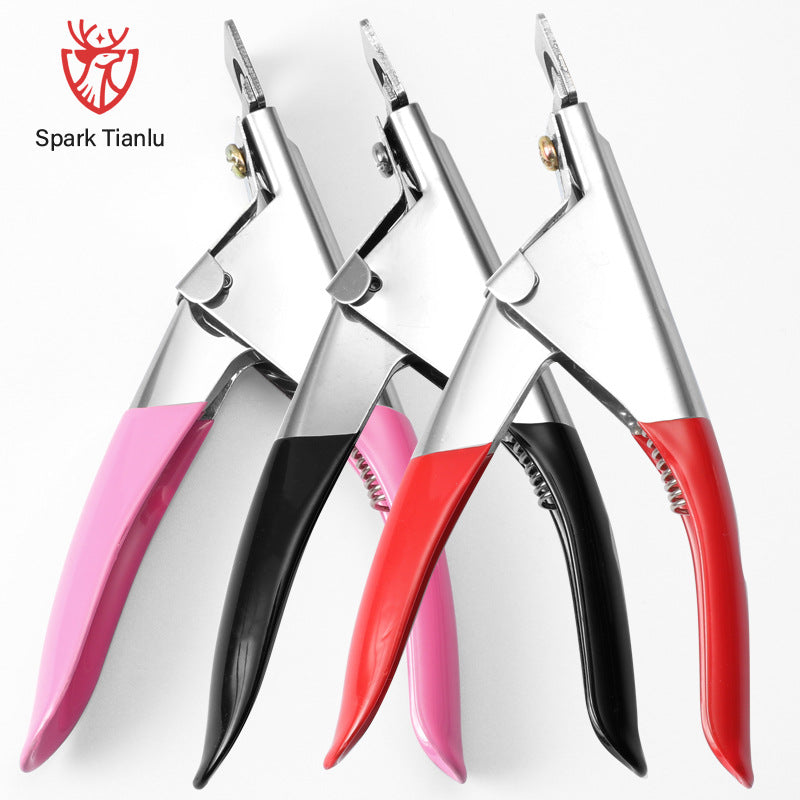 Nail art scissors U-shaped nail scissors DIY French nail scissors phototherapy nail extension shaping scissors nail art tools