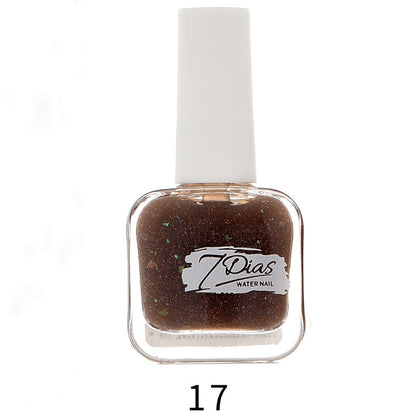 bk new 22 color ice transparent seven days water-based nail polish no baking long-lasting can not be peeled and pulled healthy no odor wholesale 