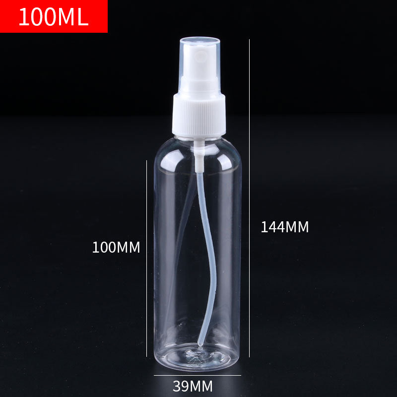 Manufacturers directly supply 100ml portable transparent spray bottle portable makeup spray disinfectant water plastic small spray