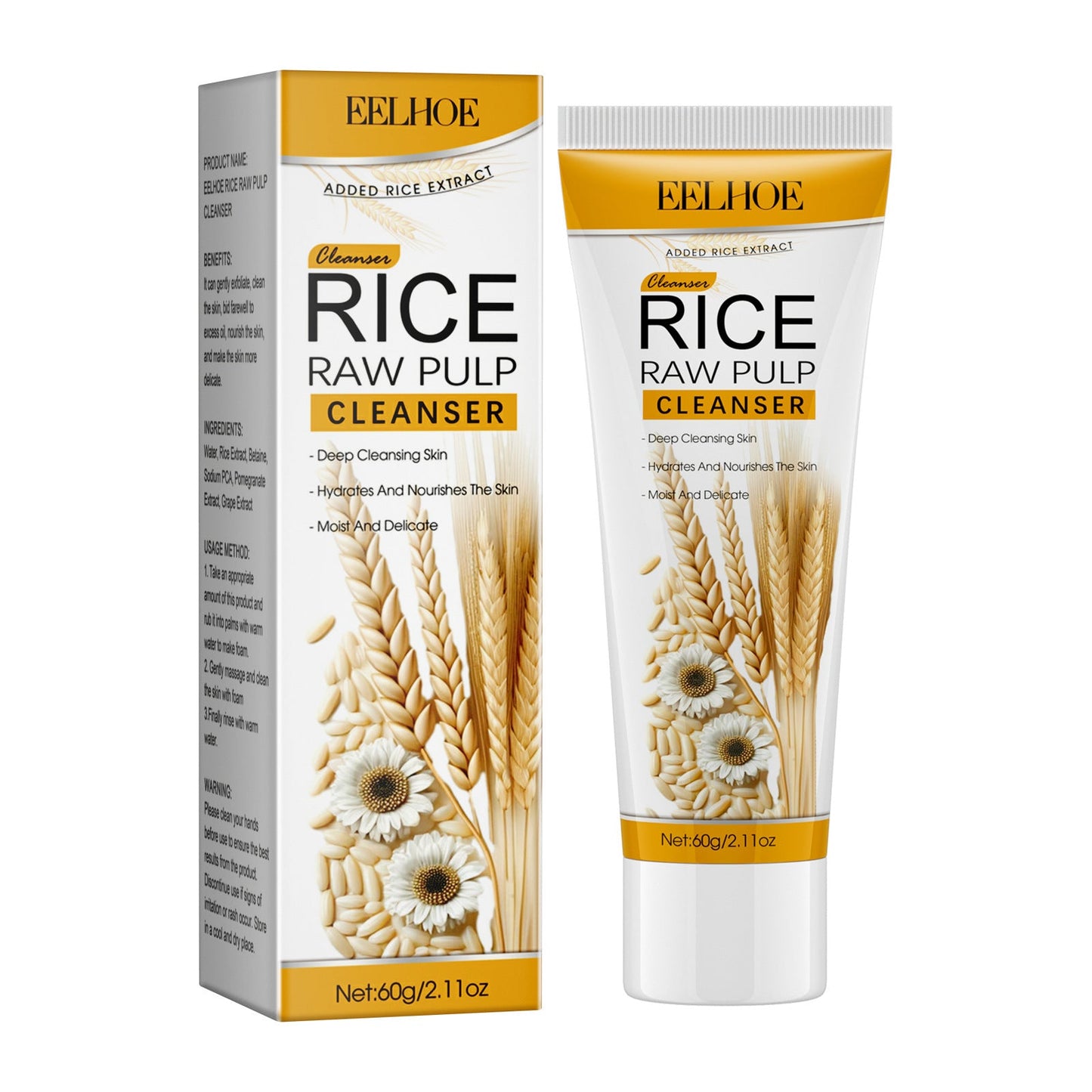 ស៊េរី EELHOE Rice Puree Series មុខ ភ្នែក ដៃ សម្អាតរាងកាយ ផ្តល់សំណើម ភាពក្មេងជាងវ័យ និងស៊េរីផ្តល់សំណើម 