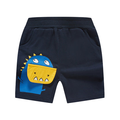 be top boys pants shorts summer children shorts three-dimensional dinosaur baby casual pants children's clothing one piece