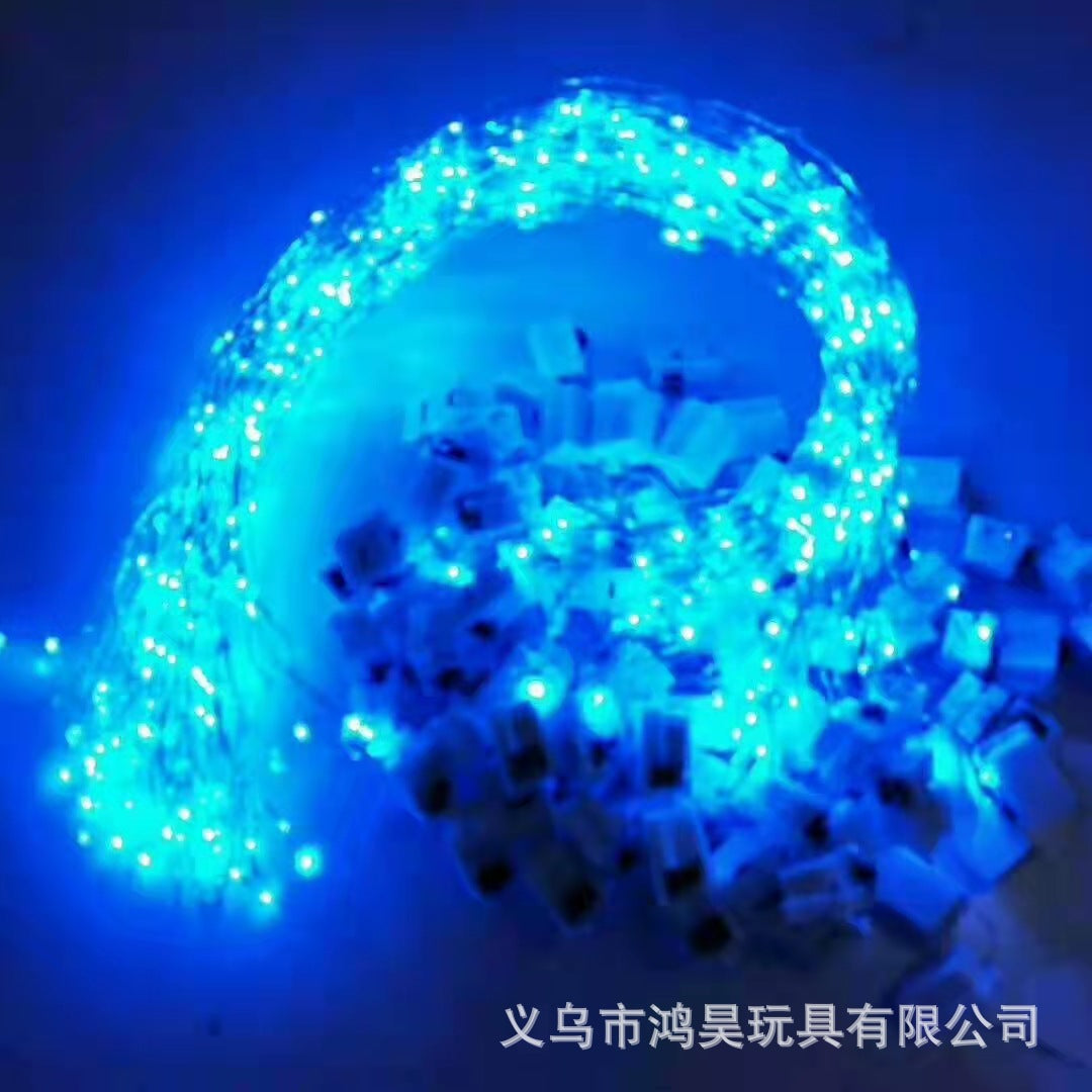 ខ្សែភ្លើង LED flash garland lamp ear light cord accessories 3 speed adjustment high brightness always bright colorful light factory លក់ផ្ទាល់