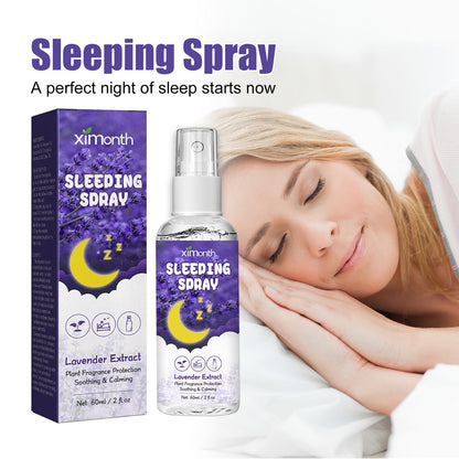 XIMONTH lavender sleep spray relieves anxiety, relaxes the mind and body, helps sleep and falls asleep peacefully 