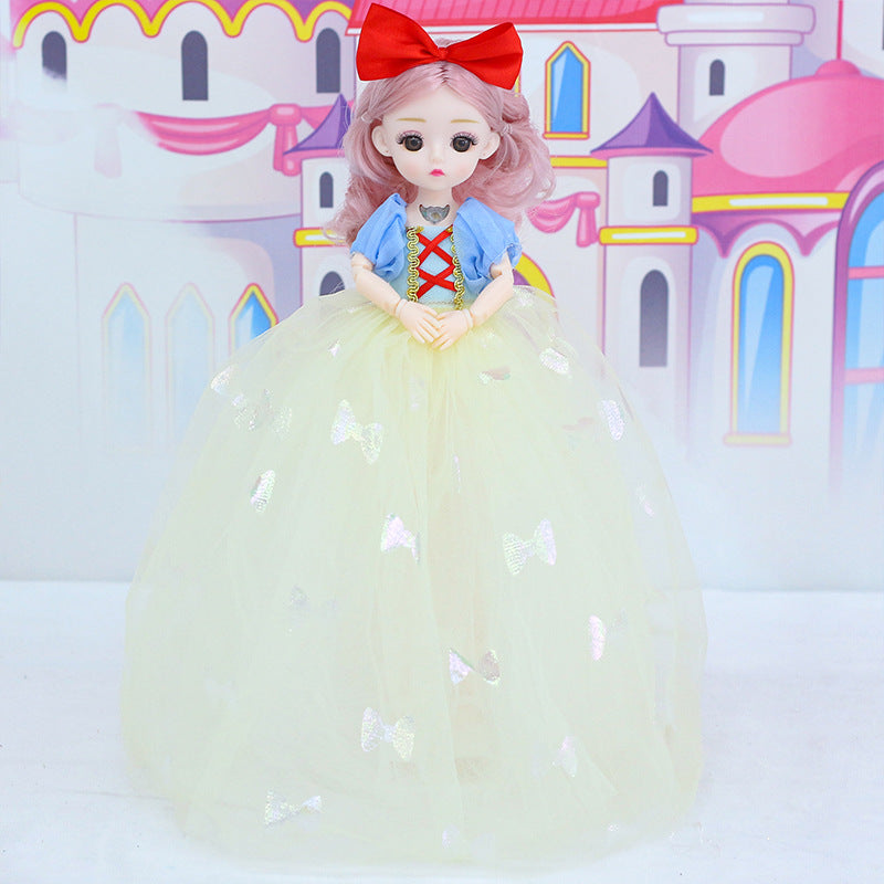 តុក្កតាតន្ត្រី Snow White 32cm ថ្មី Yad Barbie Doll Girls Birthday Gift Toy Children