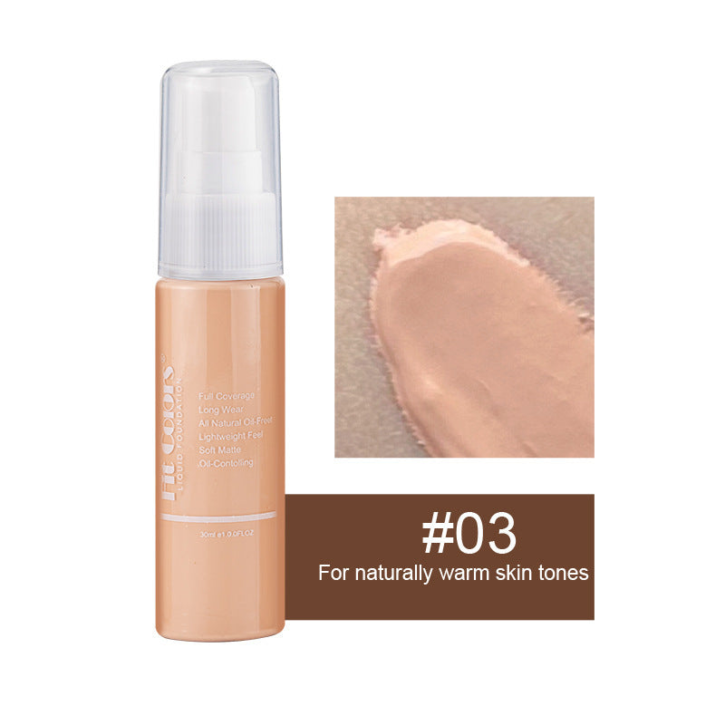 Fit Colors 8-color foundation is easy to spread and lasts for a long time. Matte concealer and contour foundation. European and American cosmetics cross-border